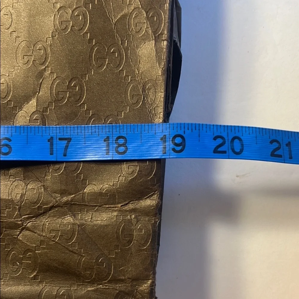 Gucci ⚜️ Brown Shopping Bag Brown and Gold Gear for Gifts Parties